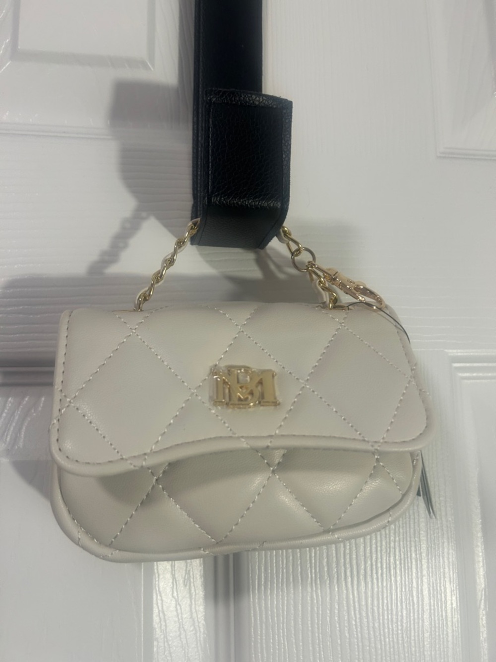 Badgley Misk Sm White Bag